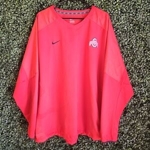 Mens 2XL Nike Ohio State Windbreaker Pullover Jacket